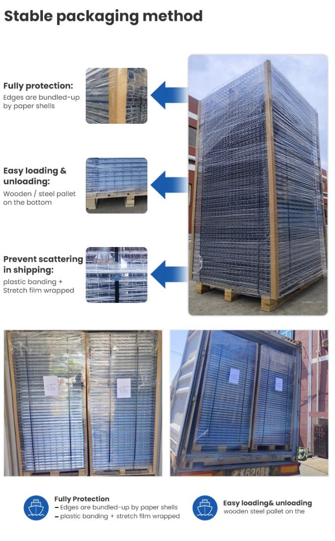 گالوانیزه ولسواید فولاد سیم میش Decking OEM برای انبار پالت قفسه 3