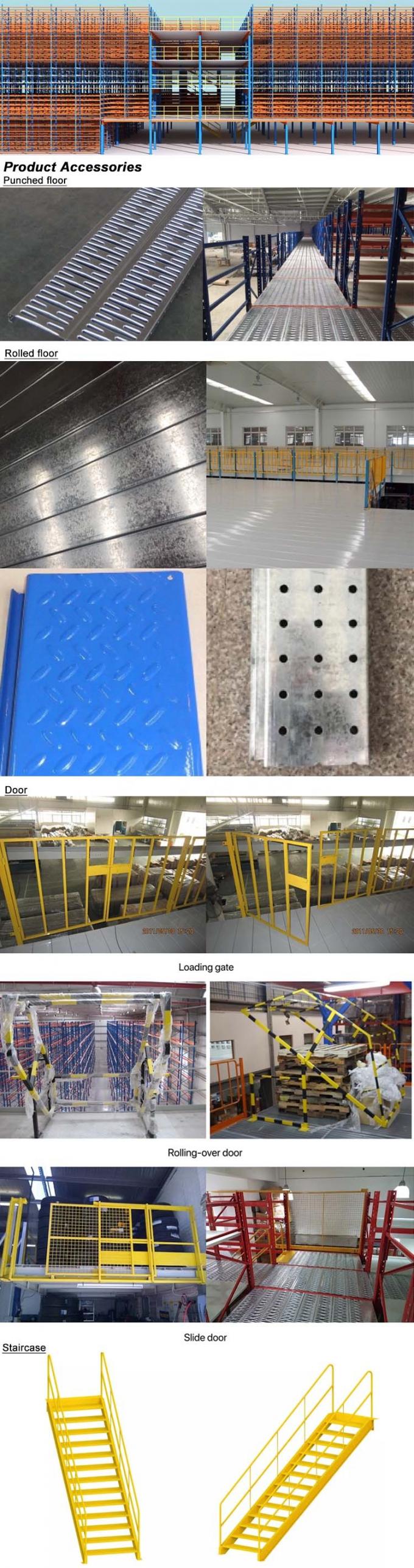 سیستم قفسه های چند طبقه ای برای انبار صنعتی قفسه های بین طبقه ای برای انبار صنعتی 1